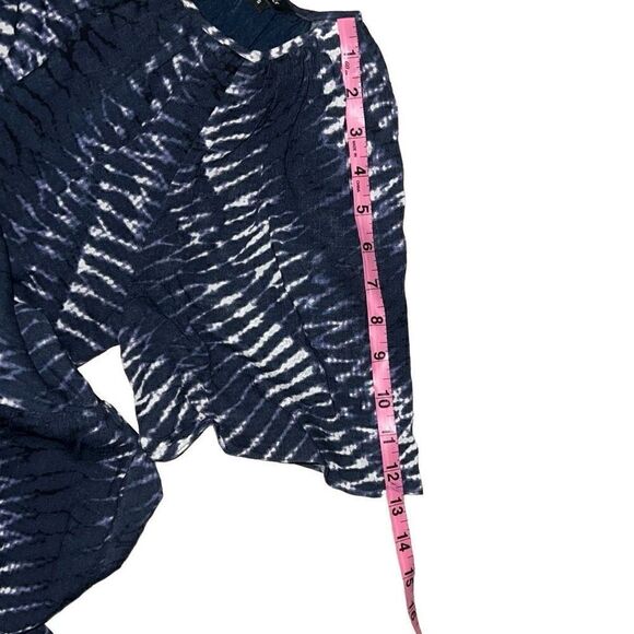 Rails Drew Tiered Midi Dress Blue Nile Tie-Dye Short Sleeve Flounce sz - Picture 8 of 10